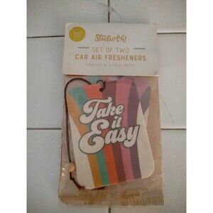 Studio Oh! Set of 2 Car Air Fresheners Tropical & Citrus Fruits NEW In Package